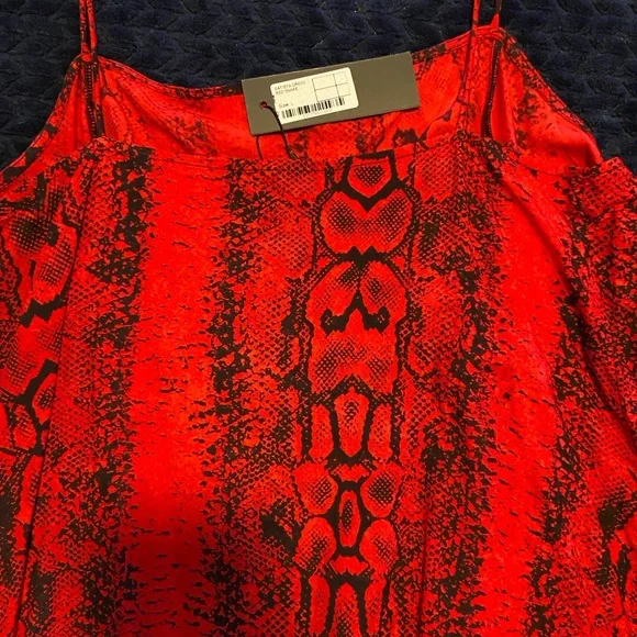Motel Rocks Datista Red Snake Print Dress - Picture 3 of 7